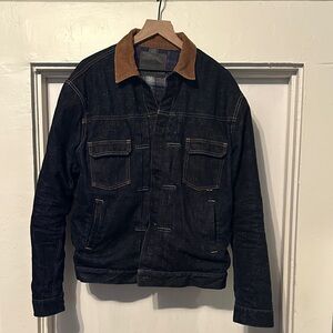 Men’s Momotaro x Okayama Demin Flannel Lined Denim Jacket
